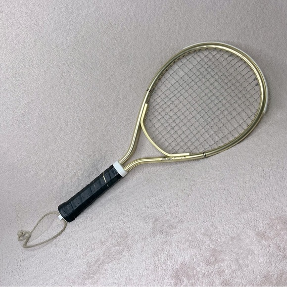Vintage Wilson Prestige II Tennis/Racquetball Racket-Gold/Black-Grip Size 4 1/8 - Picture 1 of 8